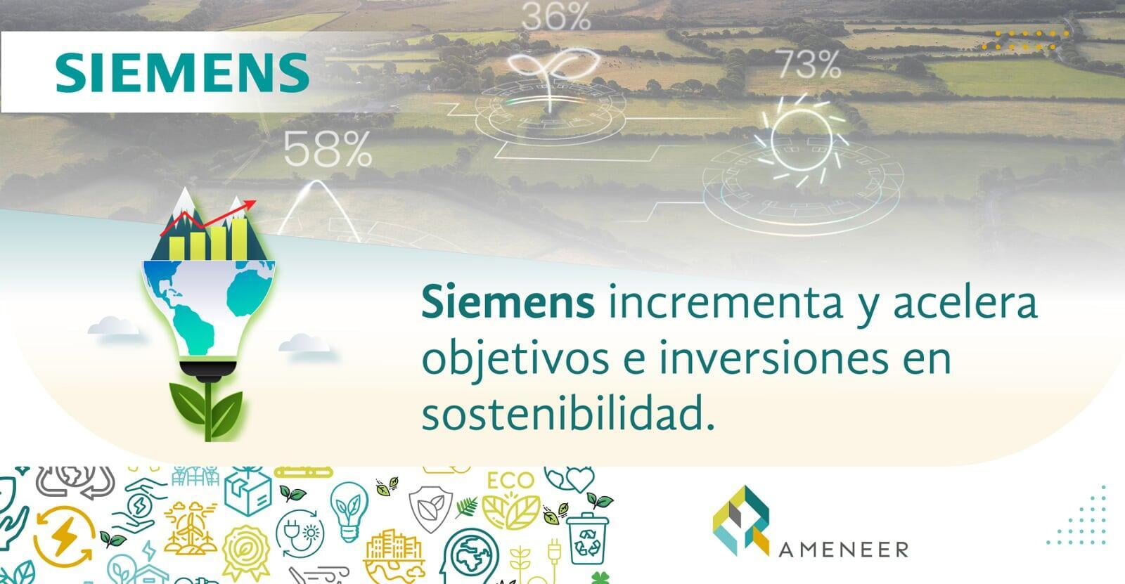 Siemens incrementa y acelera objetivos e inversiones en sostenibilidad